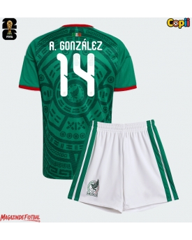 Mexic Armando Gonzalez #14 Echipament de Fotbal Replică Mondial 2026 Copii Acasa (+ Șorturi)